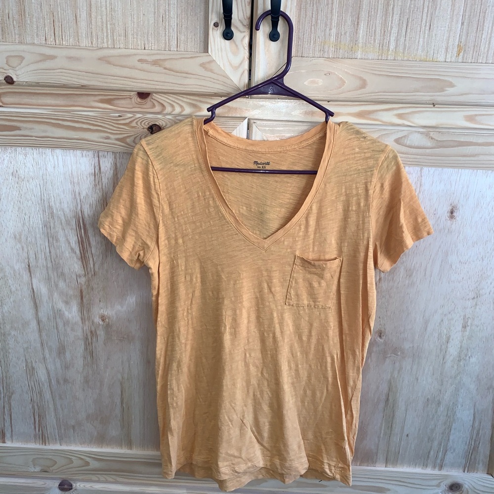 Madewell v-neck basic minimalist shirt size XS
